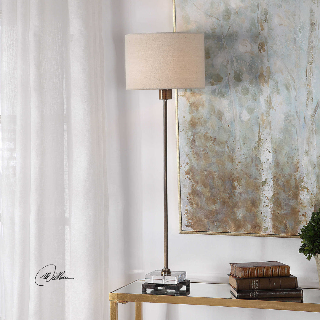 American Home Furniture Uttermost Danyon Brass Table Lamp