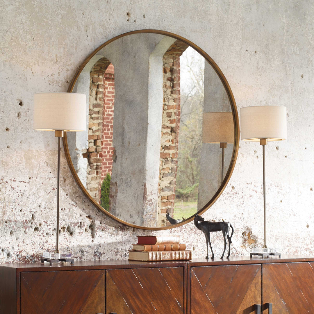 American Home Furniture Uttermost Danyon Brass Table Lamp