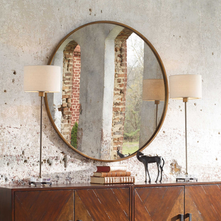 American Home Furniture Uttermost Danyon Brass Table Lamp
