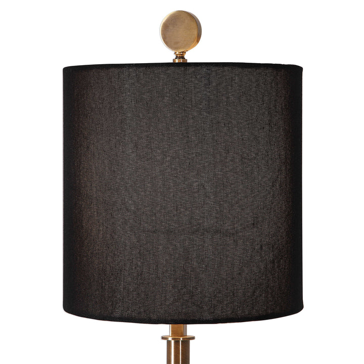 American Home Furniture Uttermost Volante Antique Brass Table Lamp