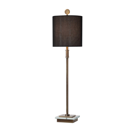 American Home Furniture Uttermost Volante Antique Brass Table Lamp