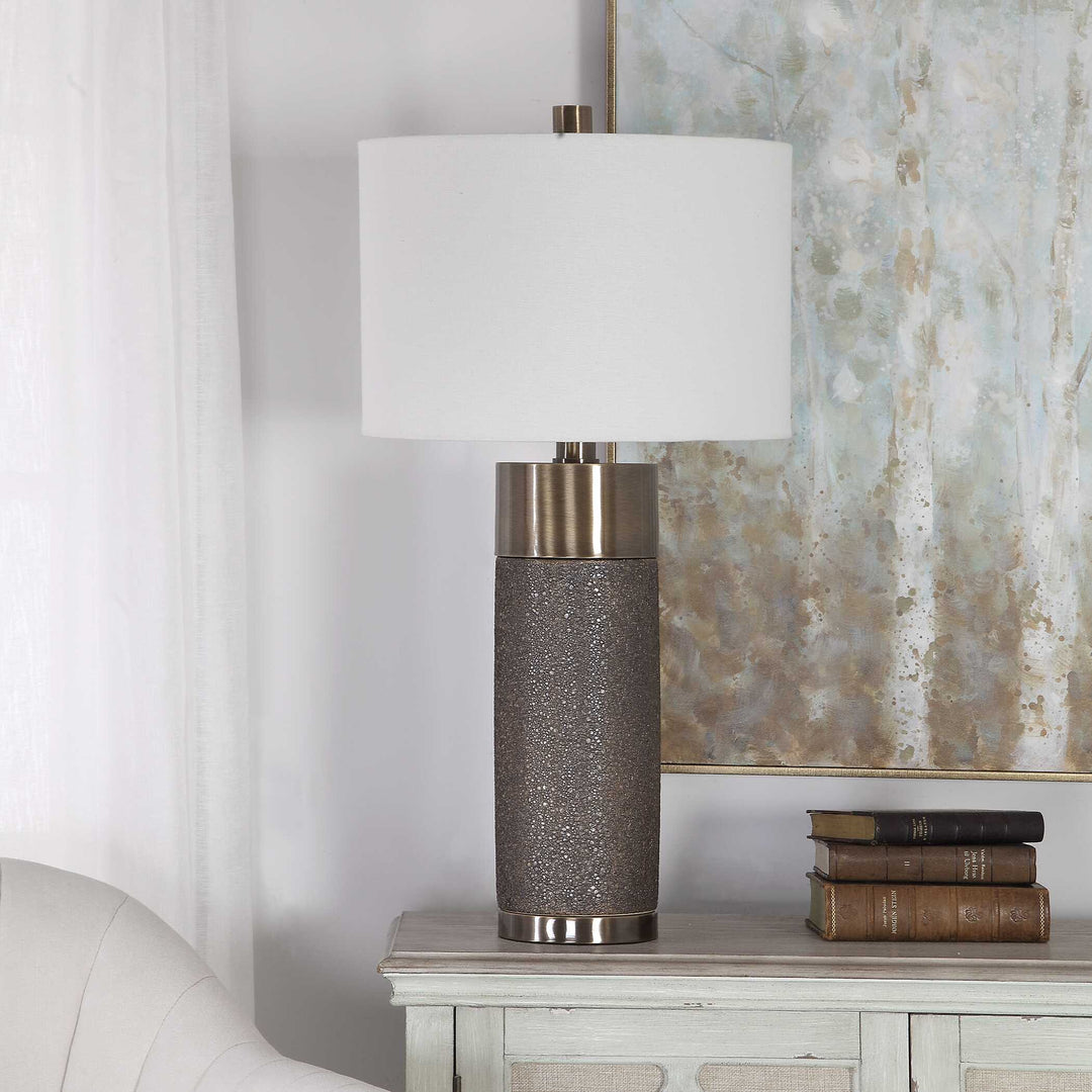 American Home Furniture Uttermost Brannock Bronze Table Lamp