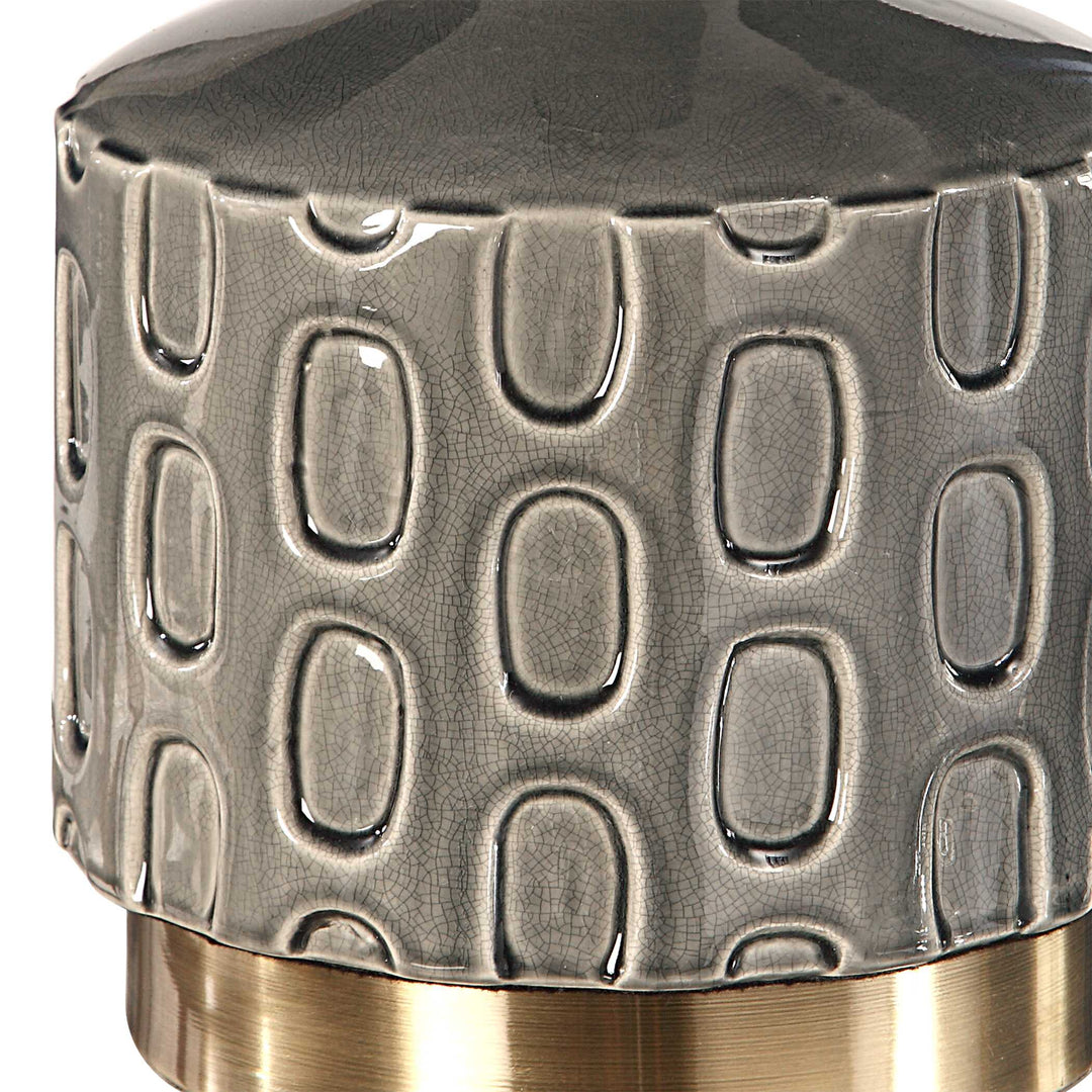 American Home Furniture Uttermost Darrin Gray Table Lamp