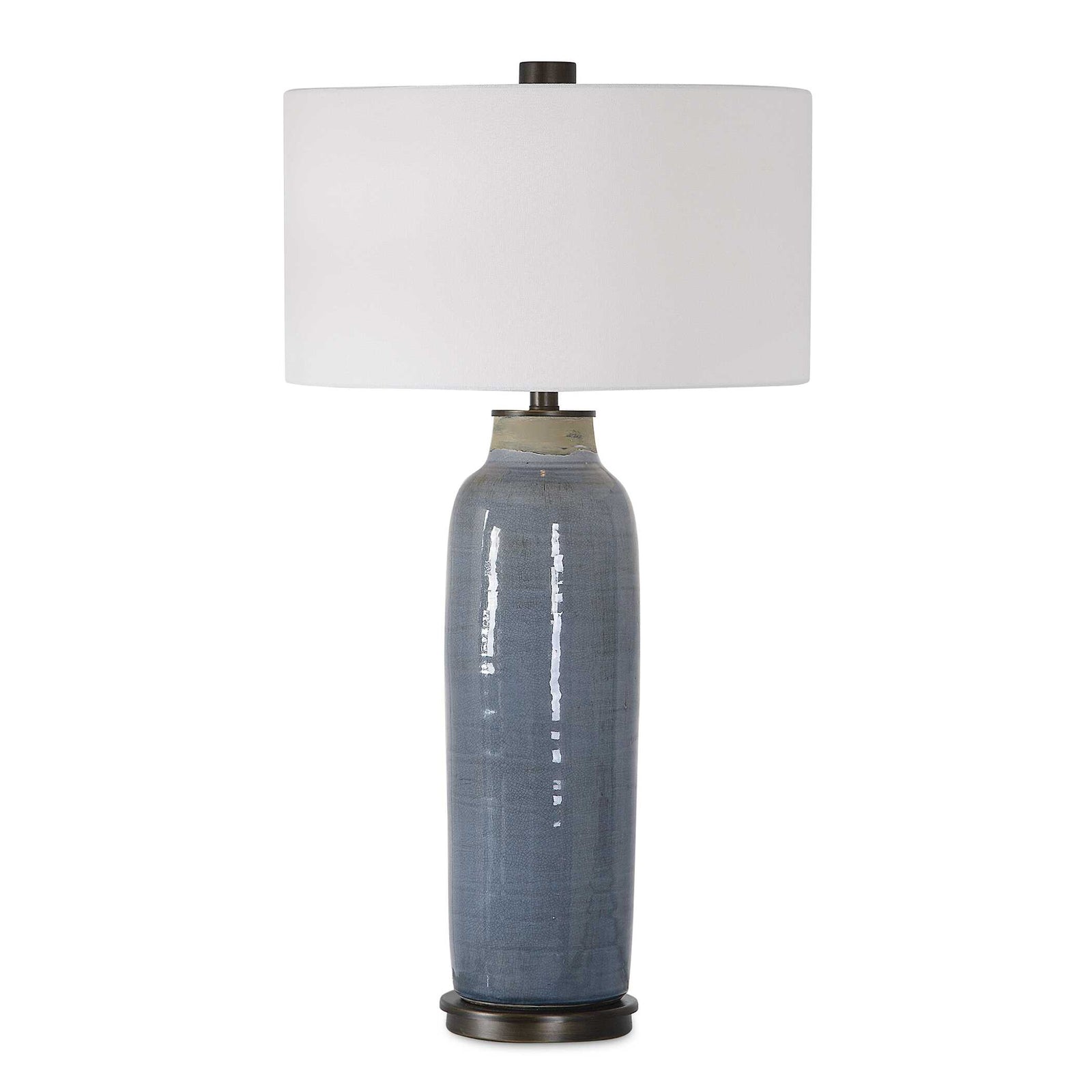 American Home Furniture Uttermost Vicente Slate Blue Table Lamp