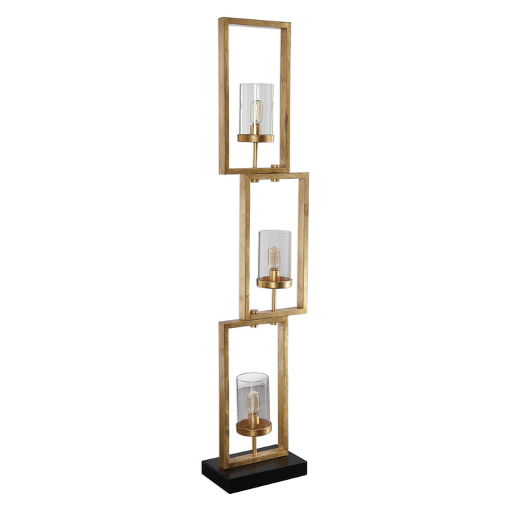 American Home Furniture Uttermost Cielo Staggered Rectangles Floor Lamp