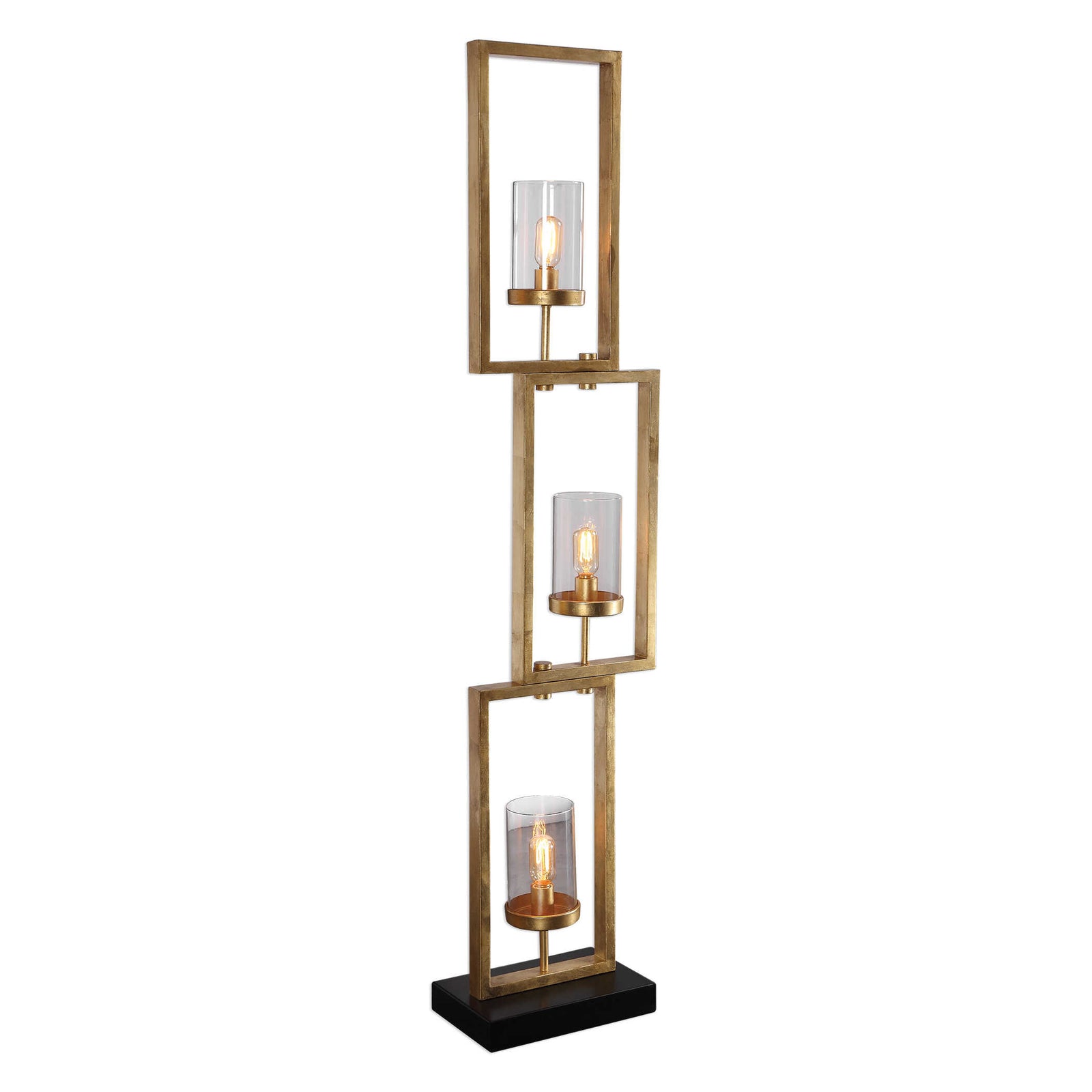 American Home Furniture Uttermost Cielo Staggered Rectangles Floor Lamp