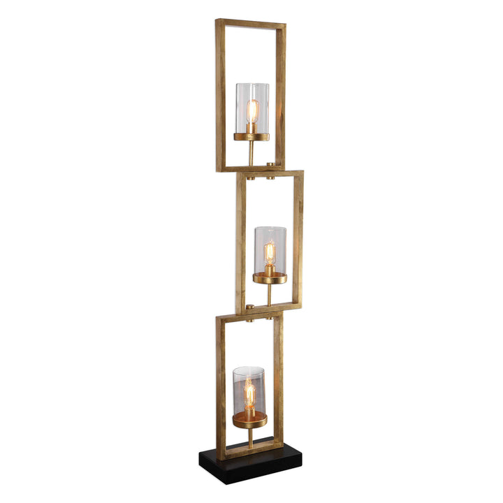 American Home Furniture Uttermost Cielo Staggered Rectangles Floor Lamp