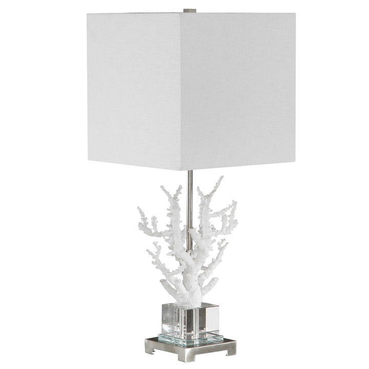 American Home Furniture Uttermost Corallo White Coral Table Lamp