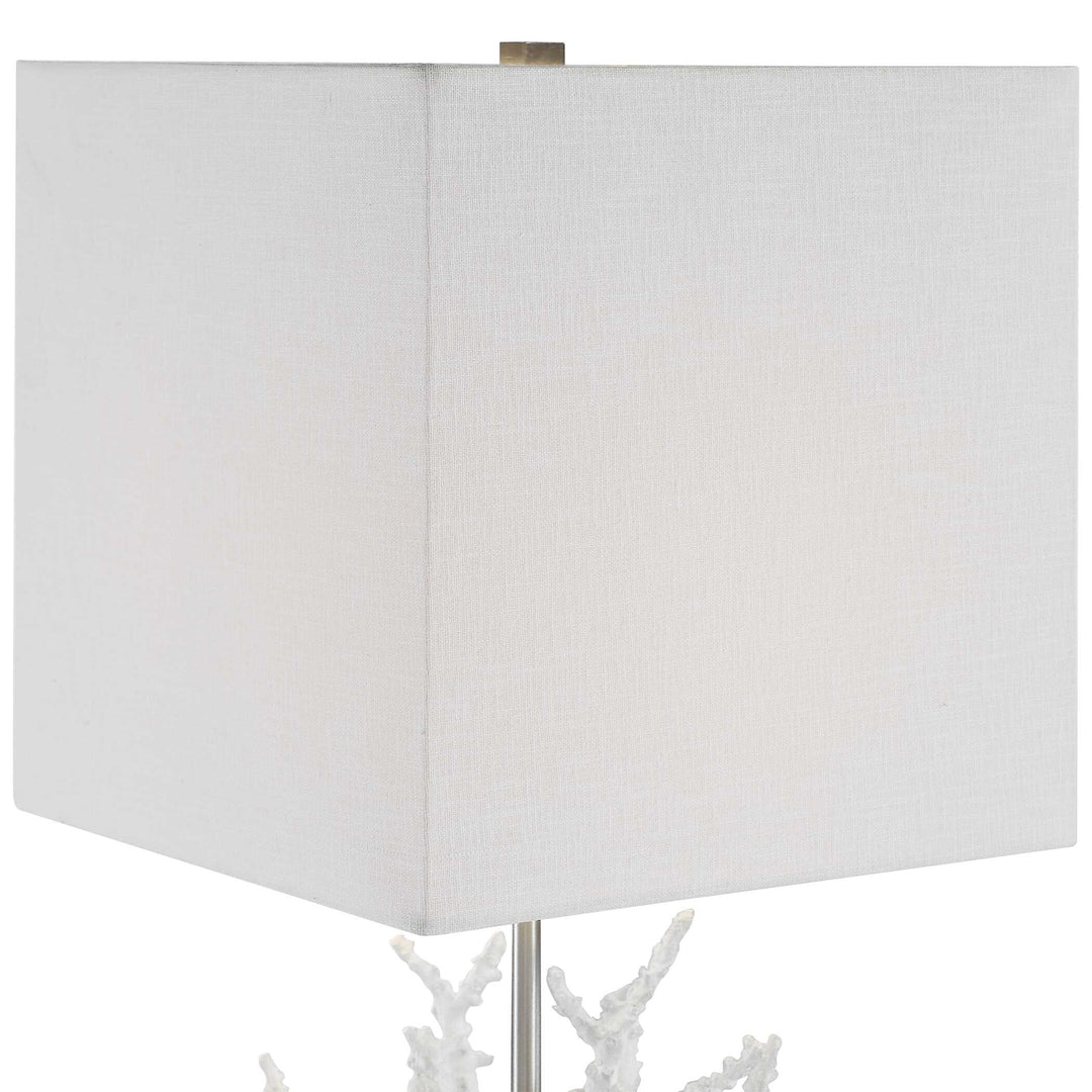 American Home Furniture Uttermost Corallo White Coral Table Lamp