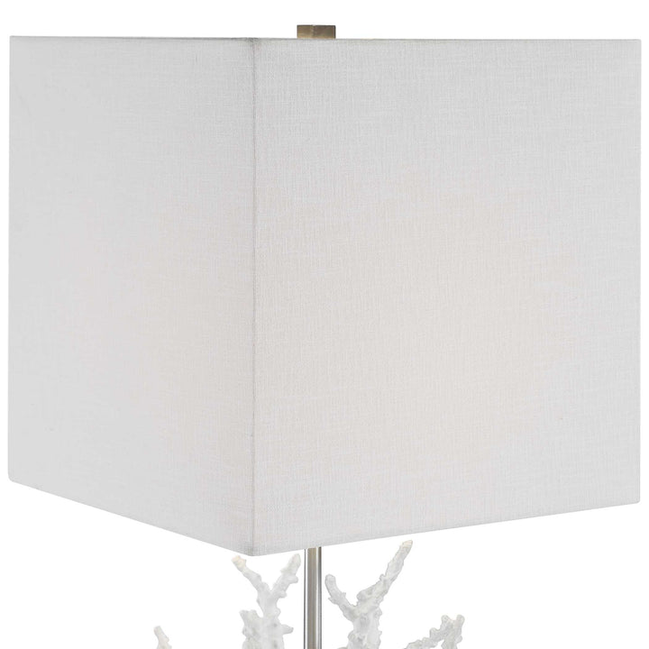 American Home Furniture Uttermost Corallo White Coral Table Lamp