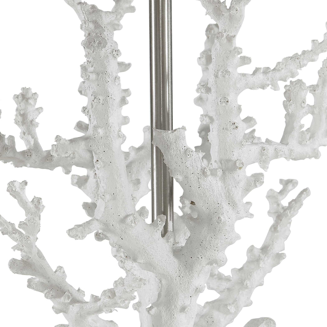 American Home Furniture Uttermost Corallo White Coral Table Lamp