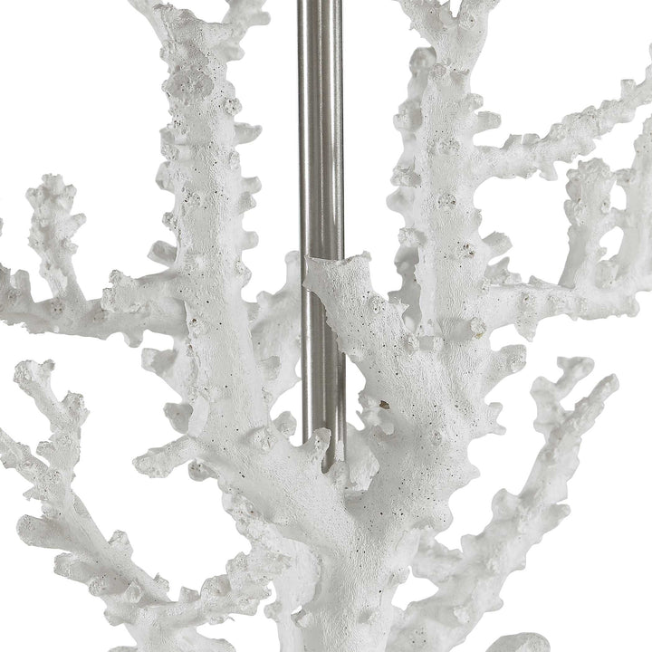 American Home Furniture Uttermost Corallo White Coral Table Lamp