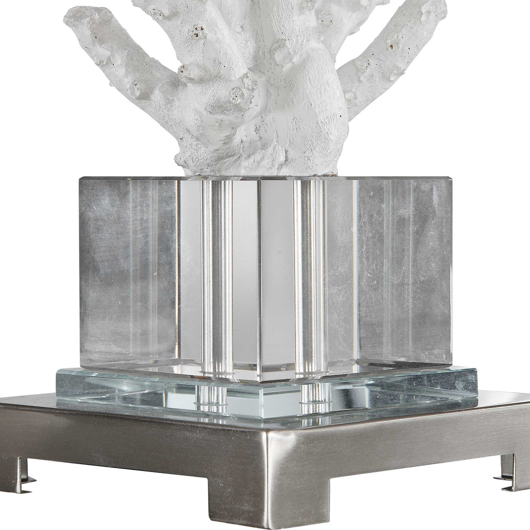American Home Furniture Uttermost Corallo White Coral Table Lamp