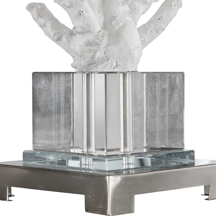 American Home Furniture Uttermost Corallo White Coral Table Lamp