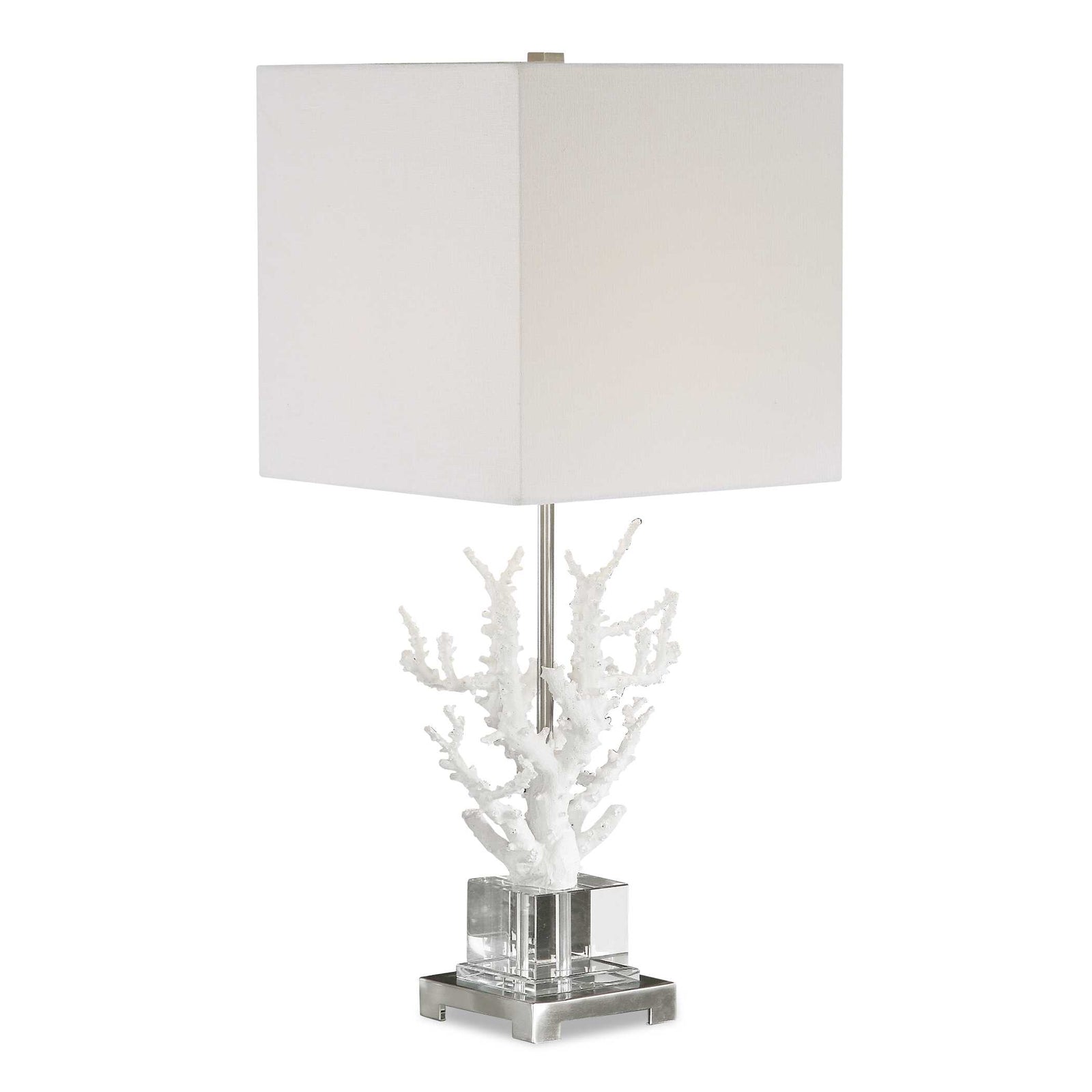 American Home Furniture Uttermost Corallo White Coral Table Lamp