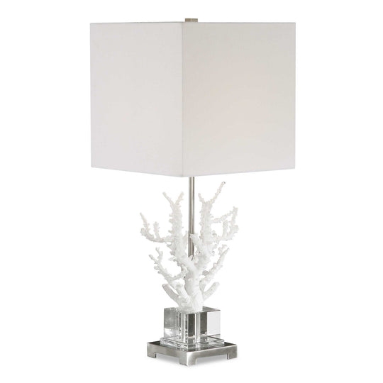 American Home Furniture Uttermost Corallo White Coral Table Lamp