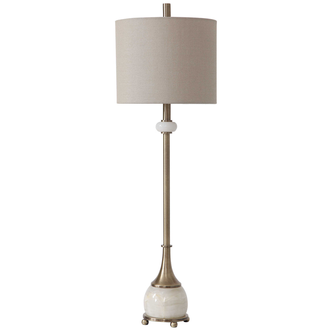 American Home Furniture Uttermost Natania Plated Brass Buffet Lamp