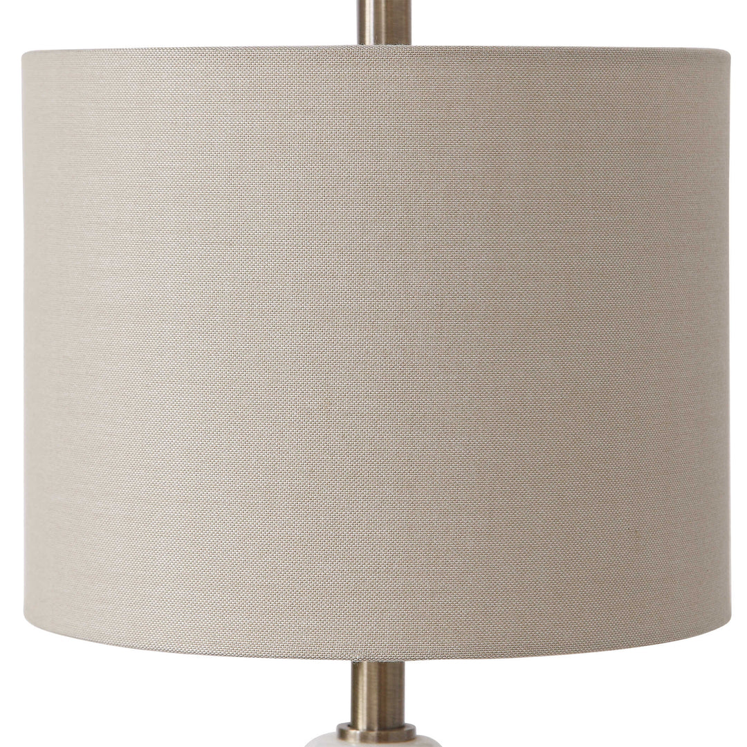 American Home Furniture Uttermost Natania Plated Brass Buffet Lamp