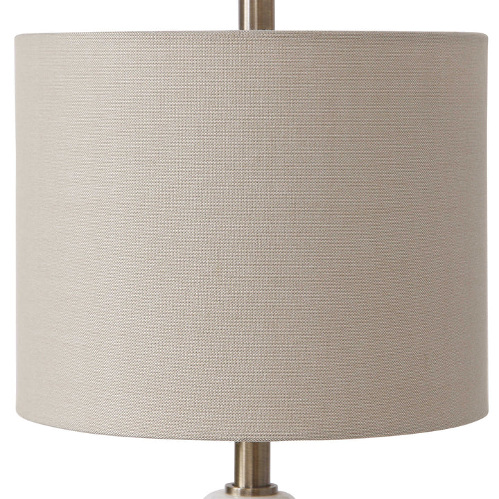 American Home Furniture Uttermost Natania Plated Brass Buffet Lamp