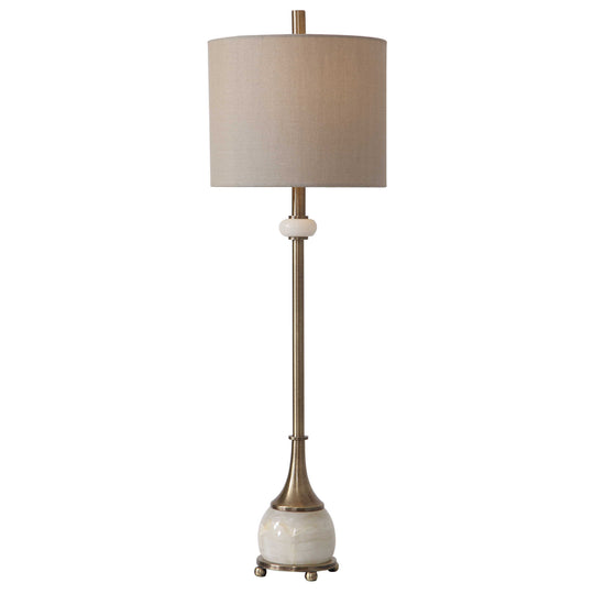 American Home Furniture Uttermost Natania Plated Brass Buffet Lamp