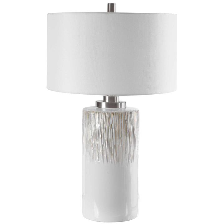 American Home Furniture Uttermost Georgios Cylinder Table Lamp