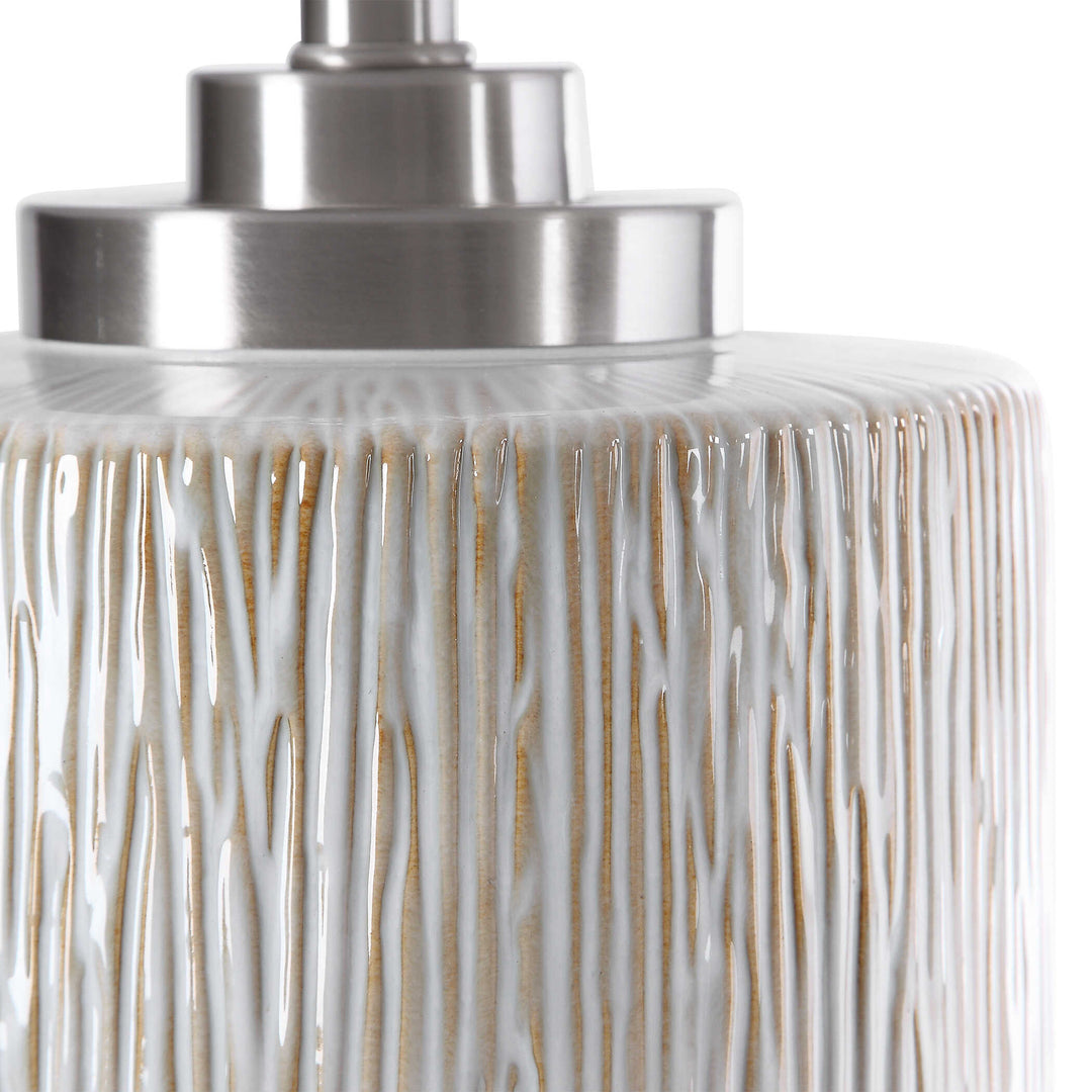 American Home Furniture Uttermost Georgios Cylinder Table Lamp