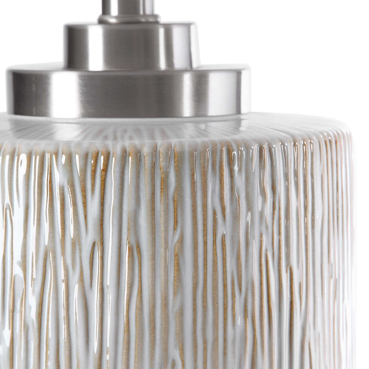 American Home Furniture Uttermost Georgios Cylinder Table Lamp