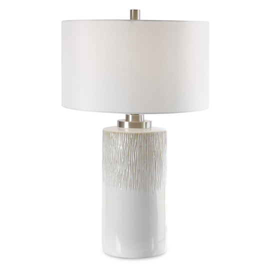 American Home Furniture Uttermost Georgios Cylinder Table Lamp