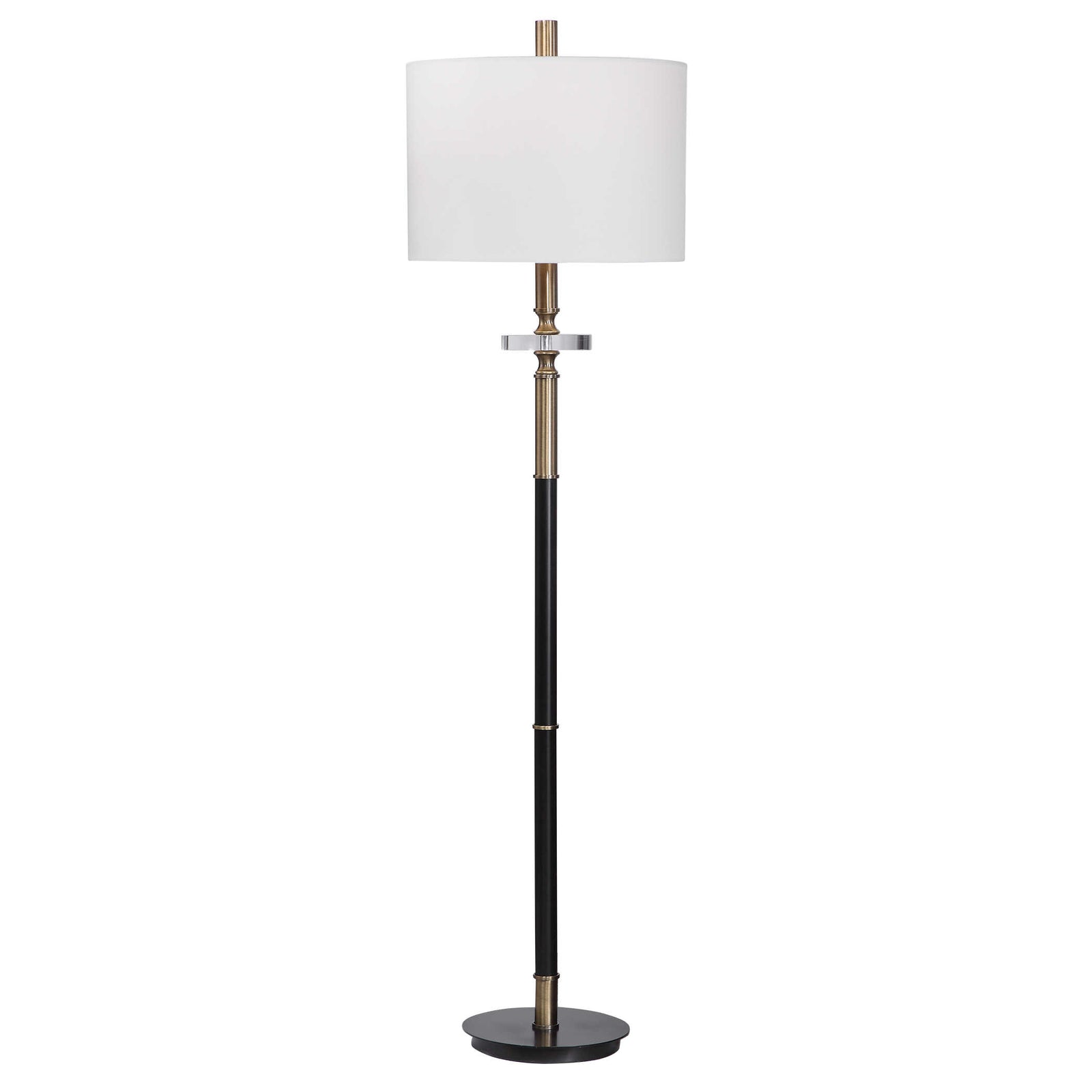 American Home Furniture Uttermost Maud Aged Black Floor Lamp