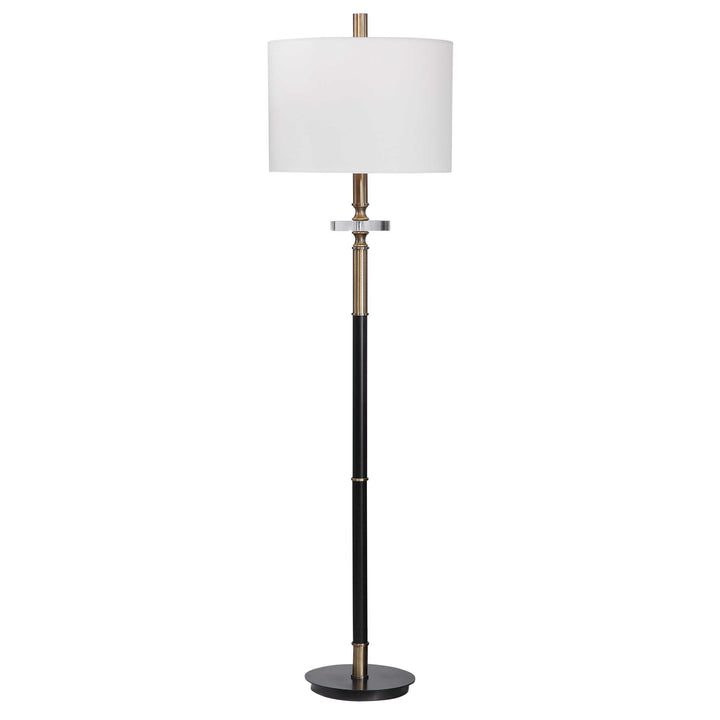 American Home Furniture Uttermost Maud Aged Black Floor Lamp