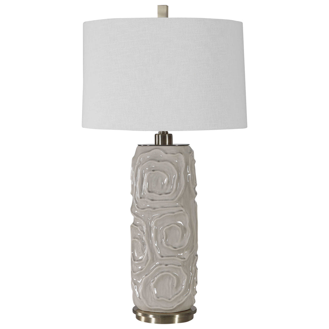 American Home Furniture Uttermost Zade Warm Gray Table Lamp
