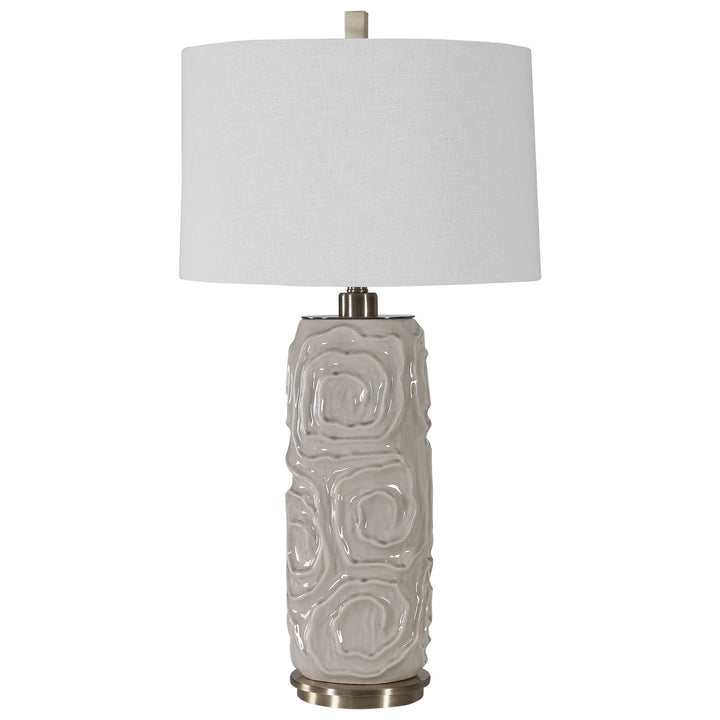 American Home Furniture Uttermost Zade Warm Gray Table Lamp