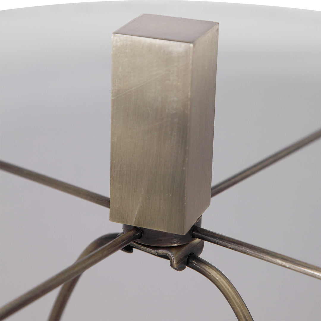 American Home Furniture Uttermost Zade Warm Gray Table Lamp