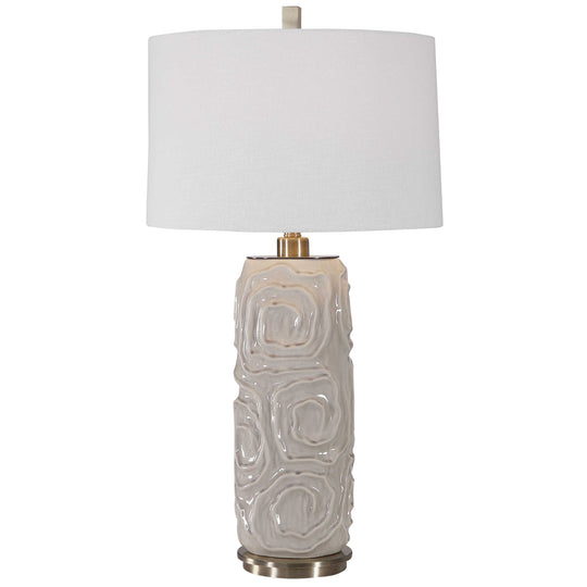 American Home Furniture Uttermost Zade Warm Gray Table Lamp