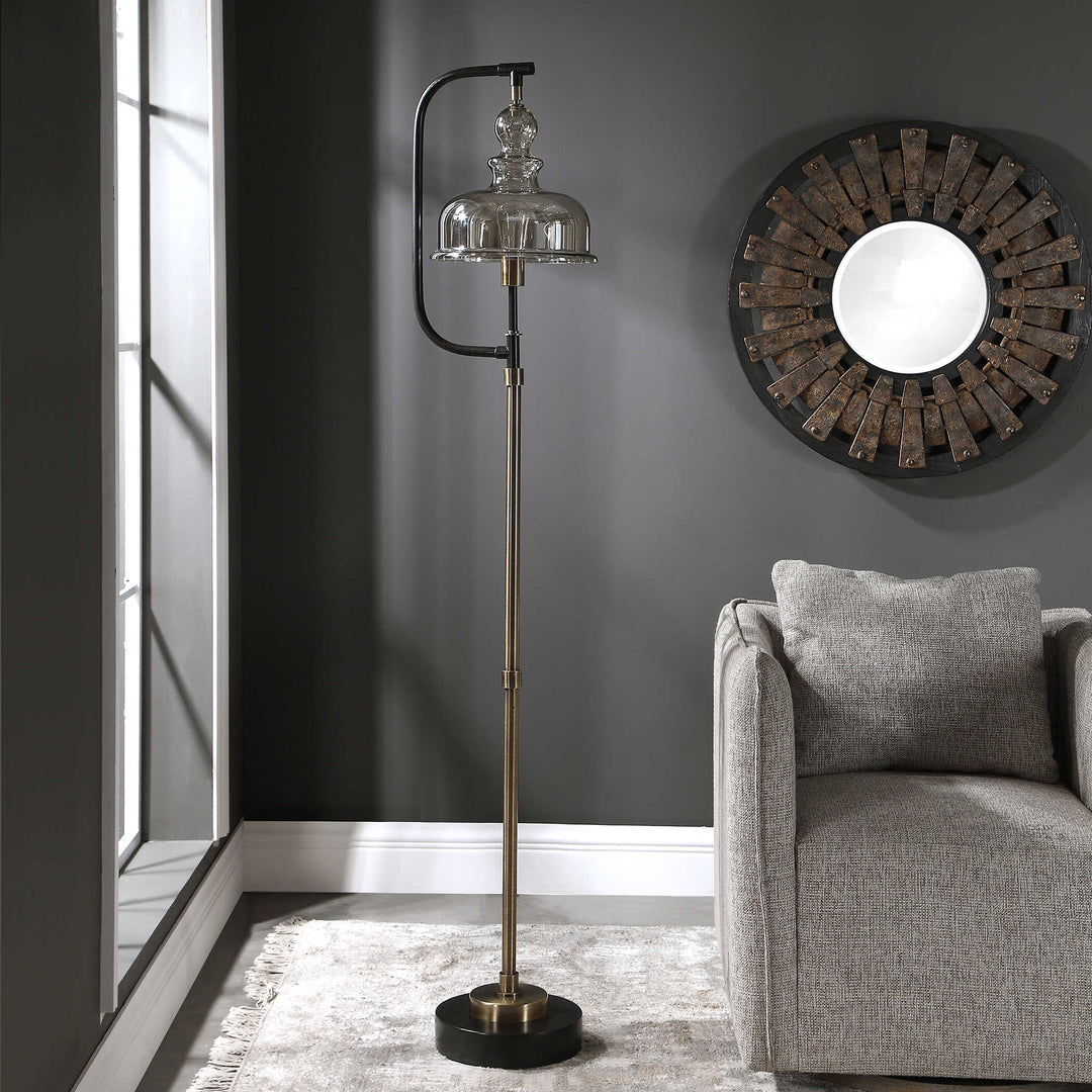 American Home Furniture Uttermost Elieser Industrial Floor Lamp