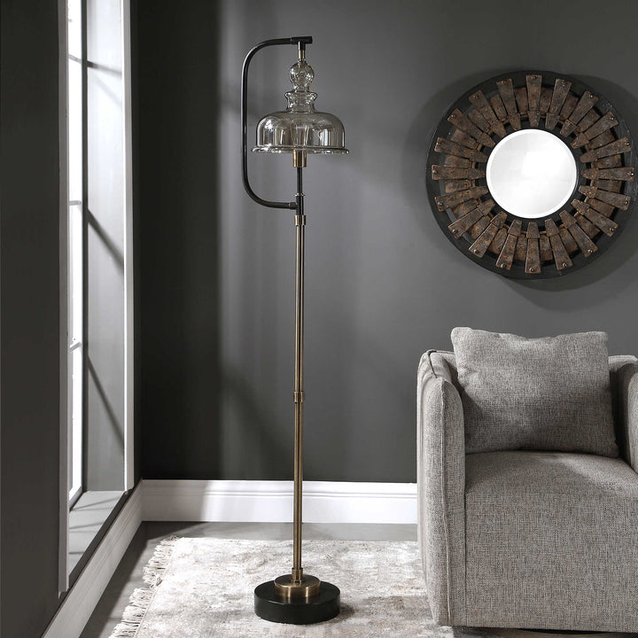 American Home Furniture Uttermost Elieser Industrial Floor Lamp