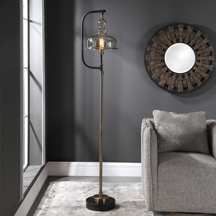 American Home Furniture Uttermost Elieser Industrial Floor Lamp