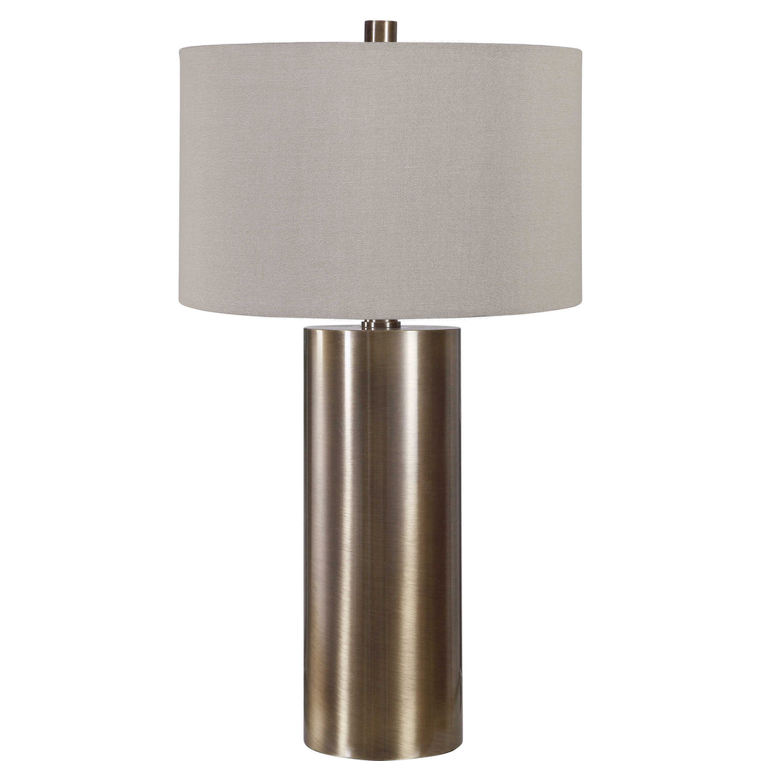 American Home Furniture Uttermost Taria Brushed Brass Table Lamp