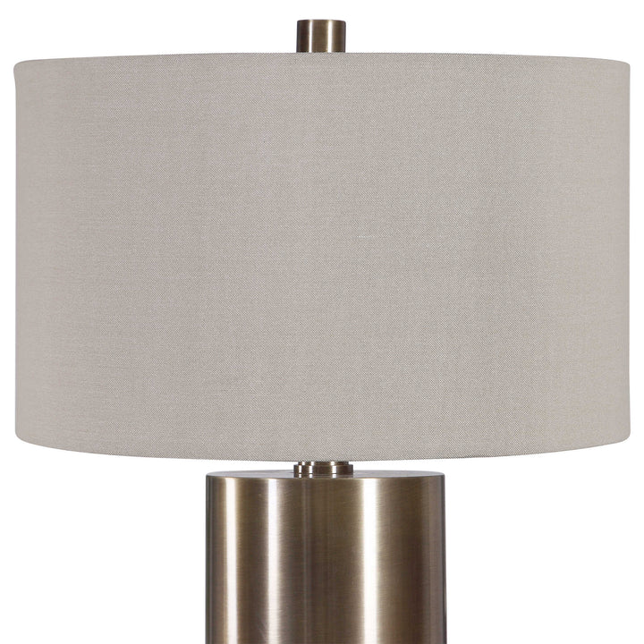 American Home Furniture Uttermost Taria Brushed Brass Table Lamp