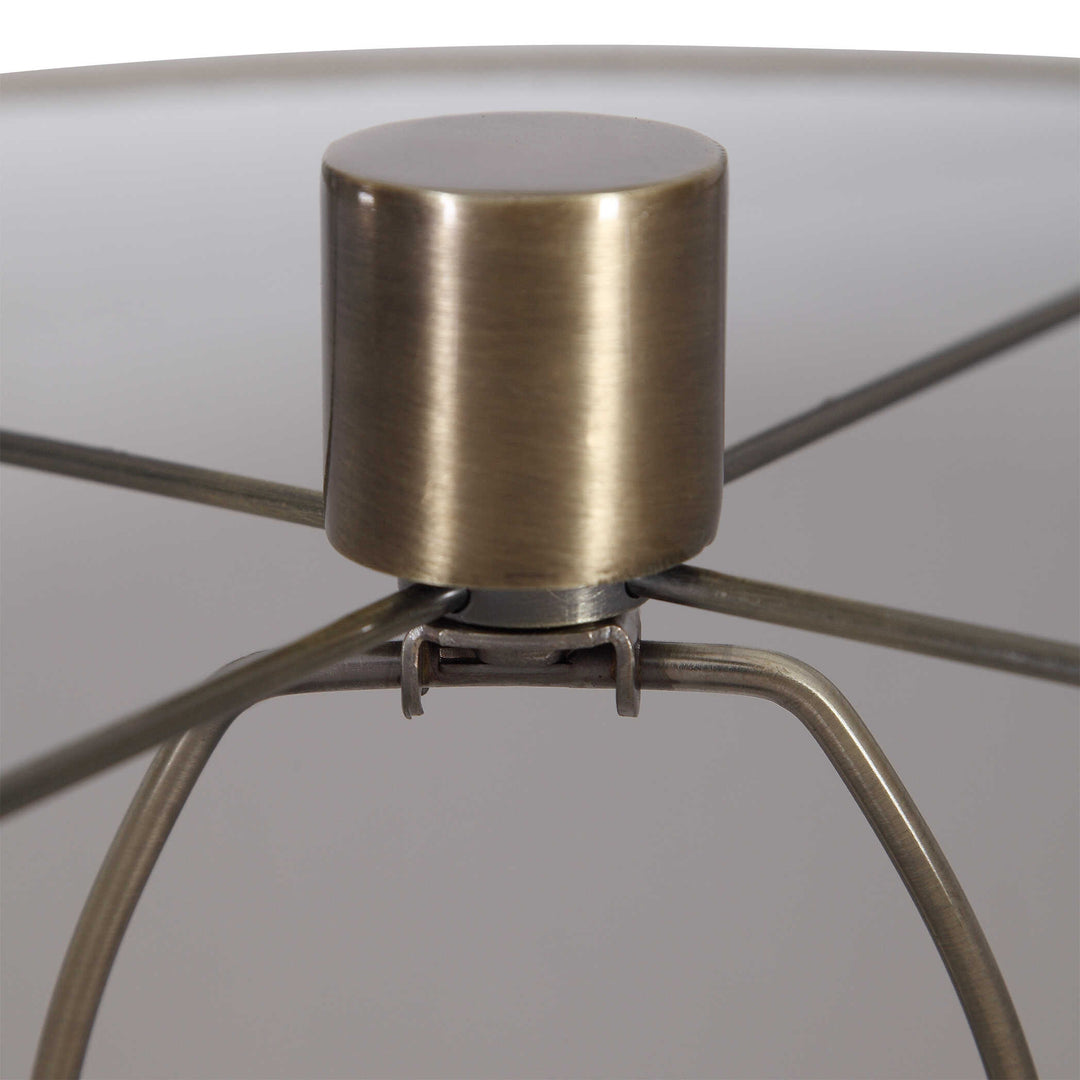 American Home Furniture Uttermost Taria Brushed Brass Table Lamp