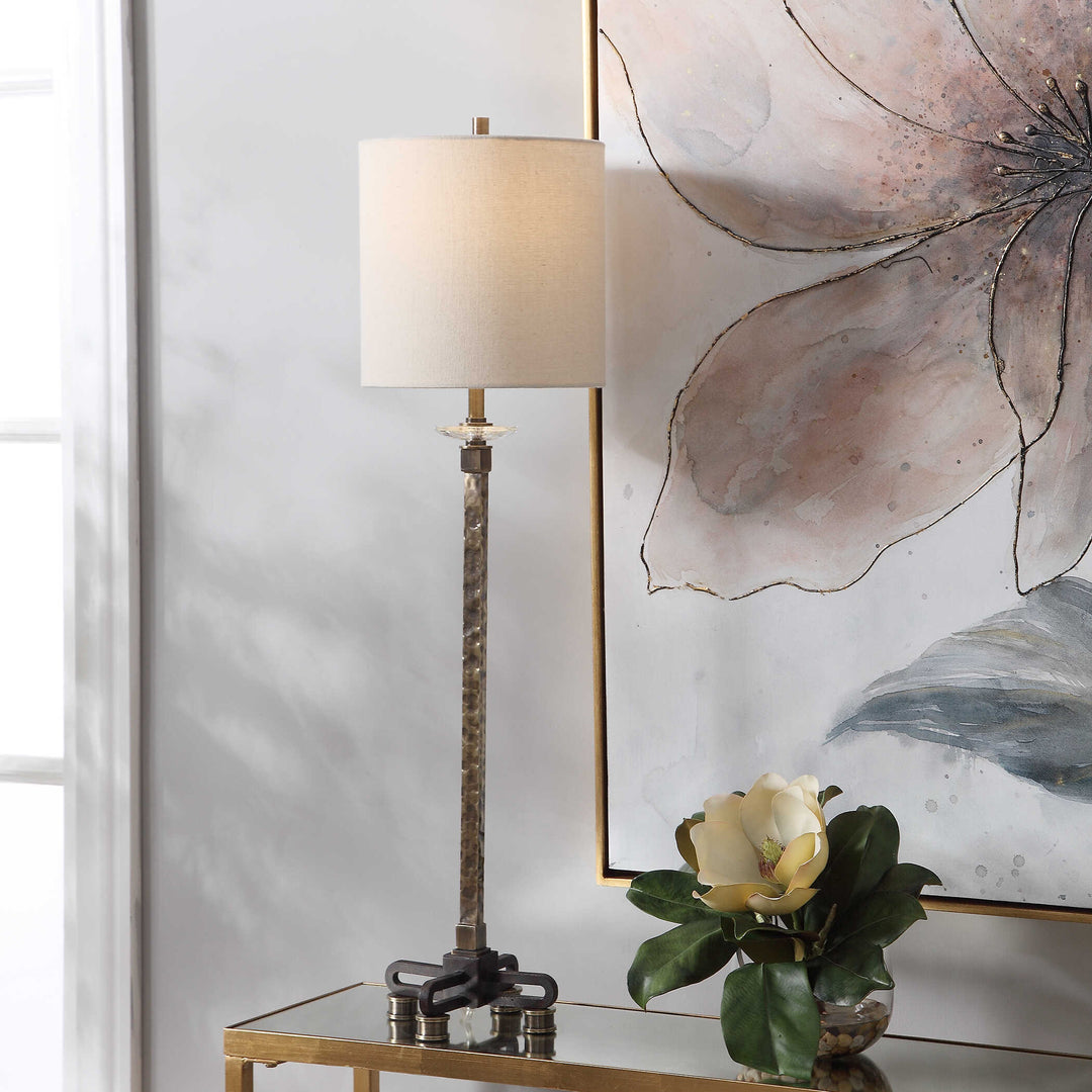 American Home Furniture Uttermost Parnell Industrial Buffet Lamp