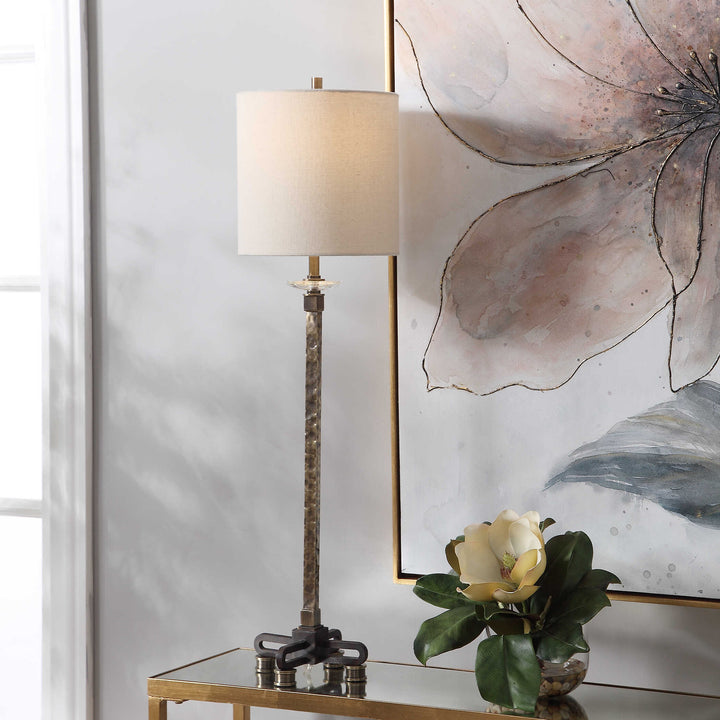 American Home Furniture Uttermost Parnell Industrial Buffet Lamp