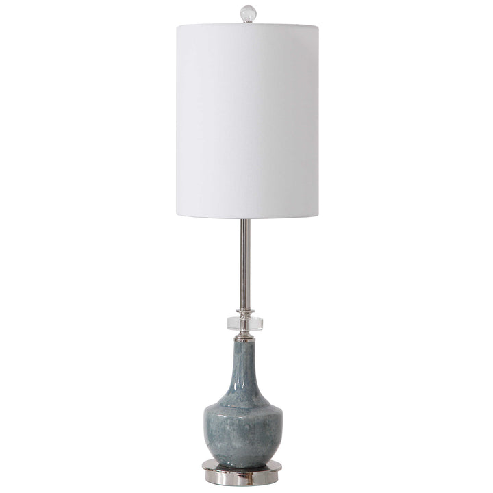 American Home Furniture Uttermost Piers Mottled Blue Buffet Lamp