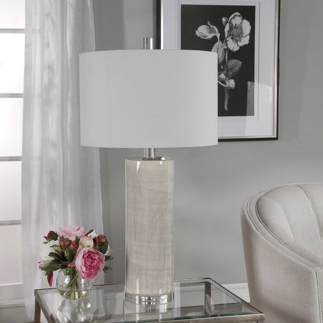 American Home Furniture Uttermost Zesiro Modern Table Lamp