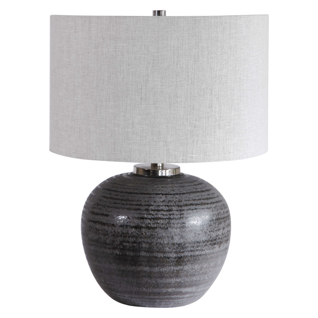 American Home Furniture Uttermost Mikkel Charcoal Table Lamp