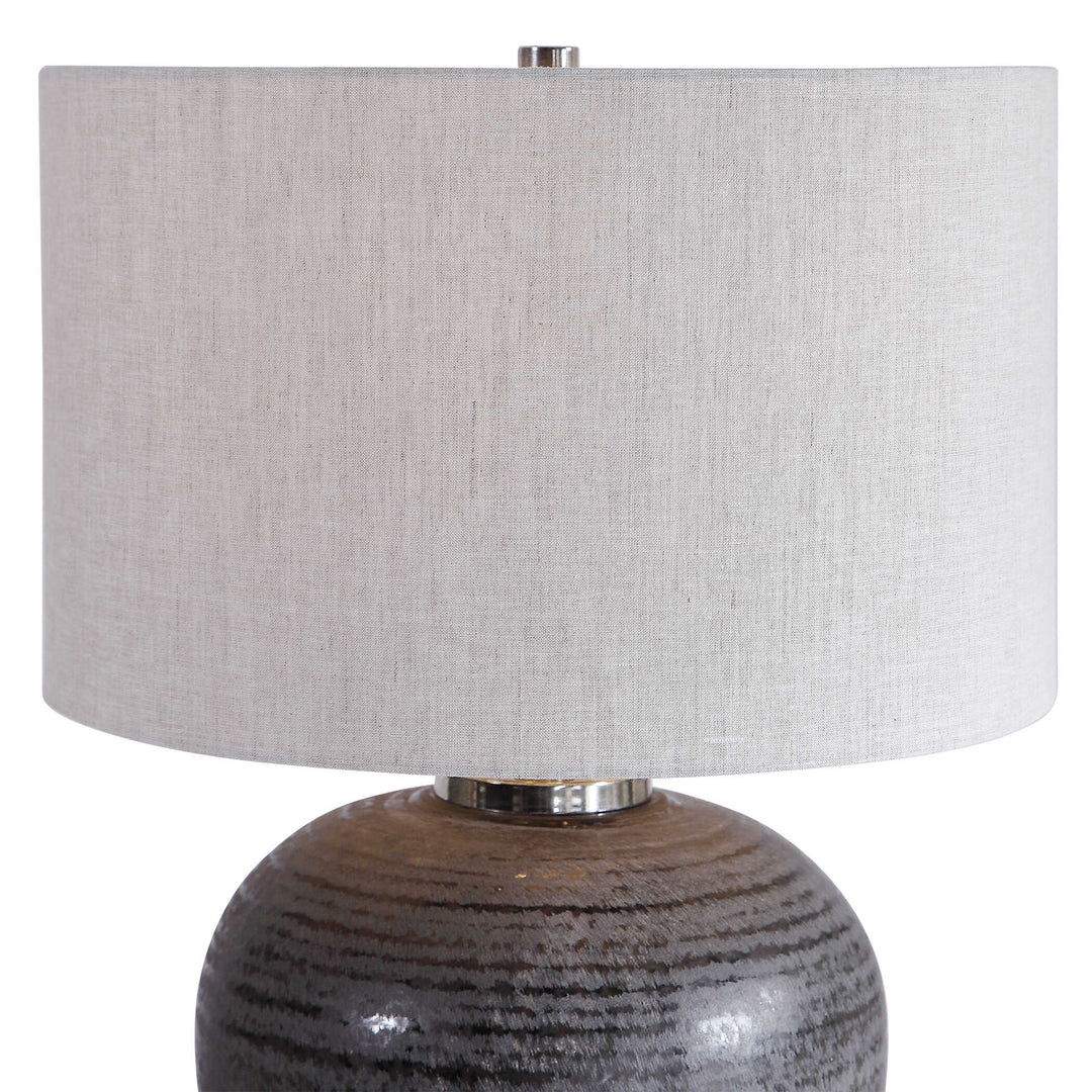 American Home Furniture Uttermost Mikkel Charcoal Table Lamp