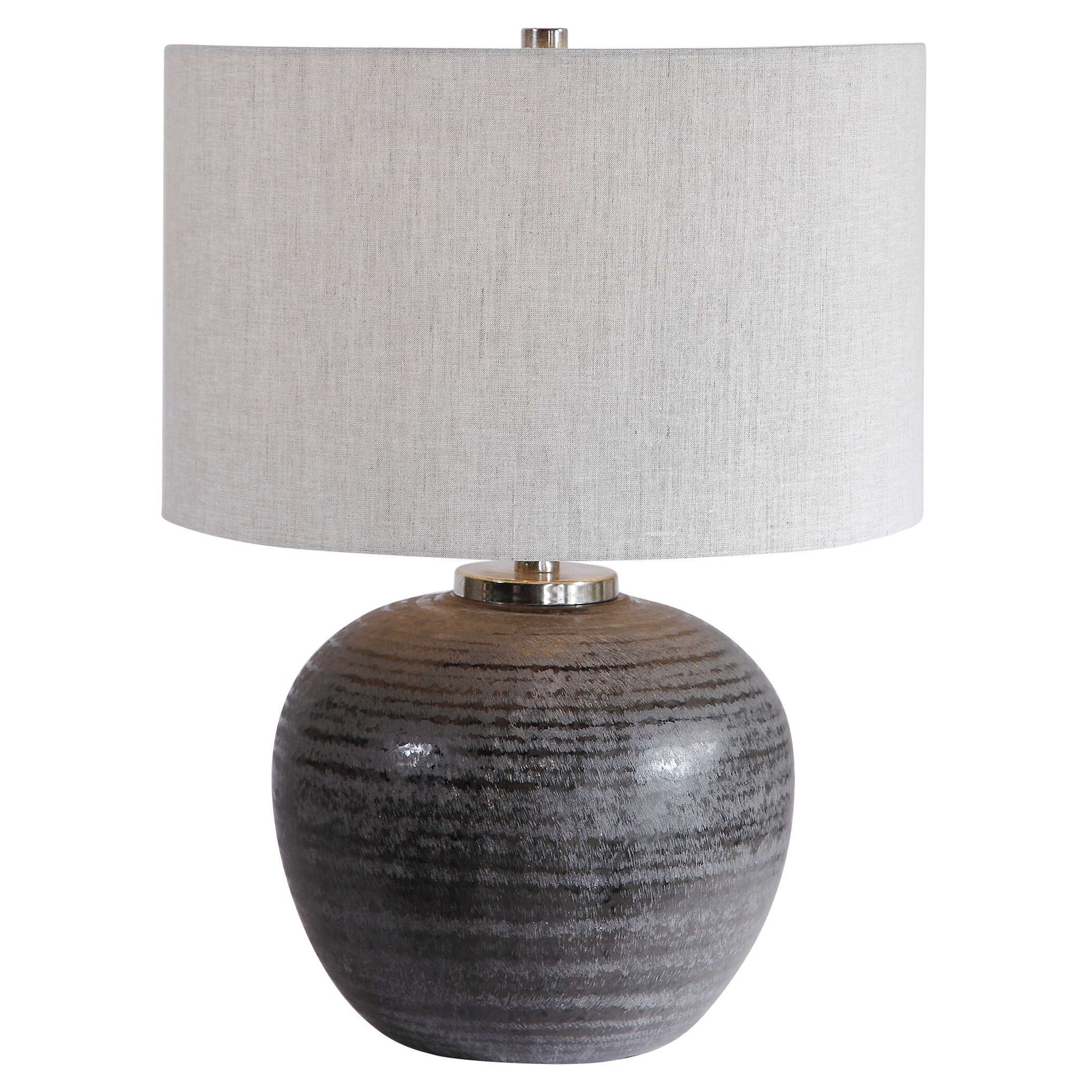 American Home Furniture Uttermost Mikkel Charcoal Table Lamp