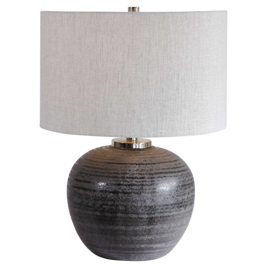 American Home Furniture Uttermost Mikkel Charcoal Table Lamp