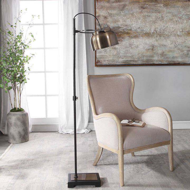 American Home Furniture Uttermost Bessemer Industrial Floor Lamp