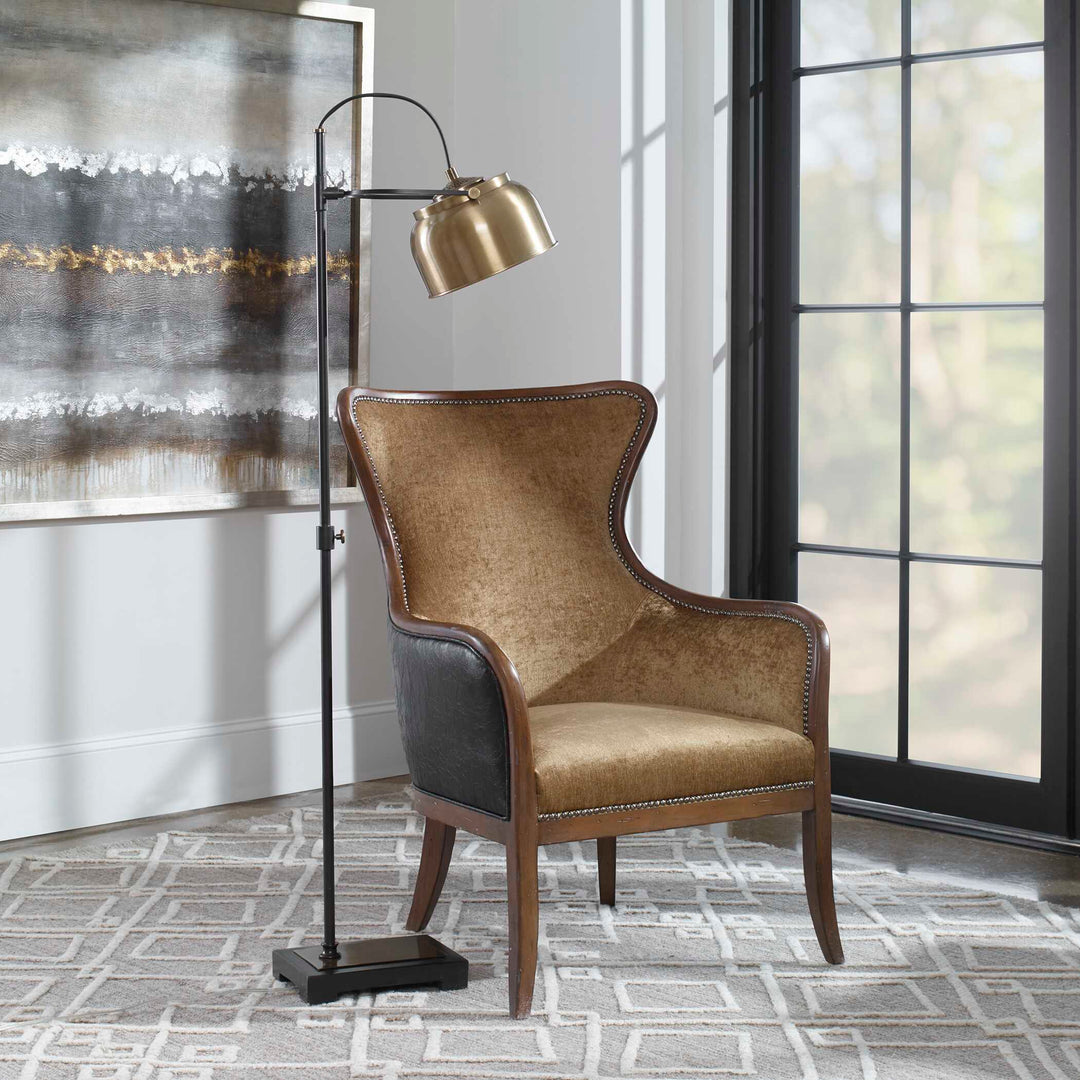 American Home Furniture Uttermost Bessemer Industrial Floor Lamp